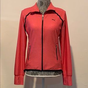 Puma Women’s activewear thumb hole Track Jacket size M